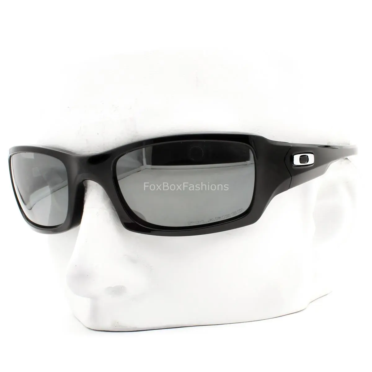 Oakley Fives Squared Sunglasses Polished Black Iridium Polarized OO9238-0654