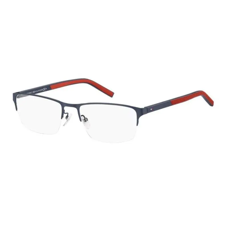 Tommy Hilfiger TH1577/F 0FLL00 Mate Blue Red 57mm Eyeglasses