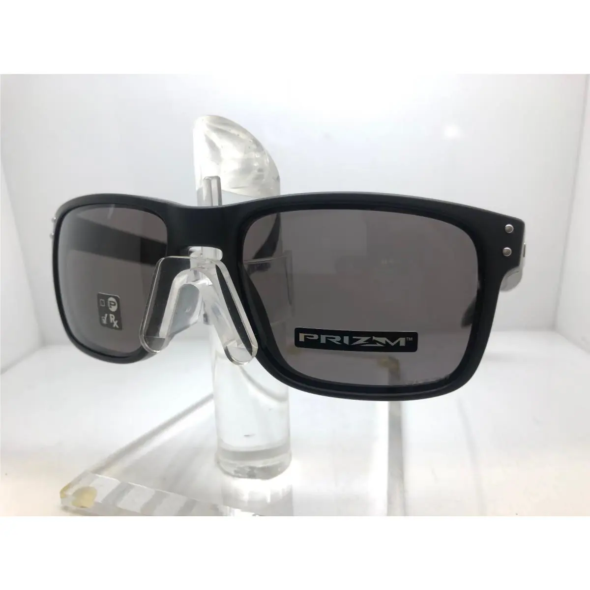 Sunglasses Holbrook OO9102-E8 Matte Black Prizm Grey by Oakley