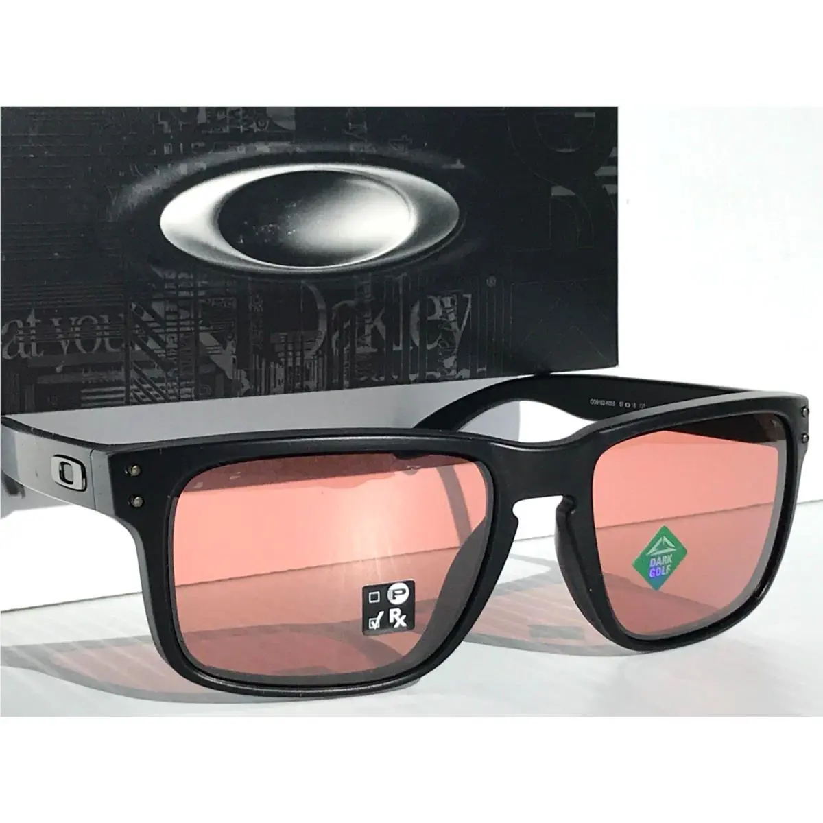 Holbrook Matte Black Frame Prizm Dark Golf Sunglass 9102-K0 by Oakley