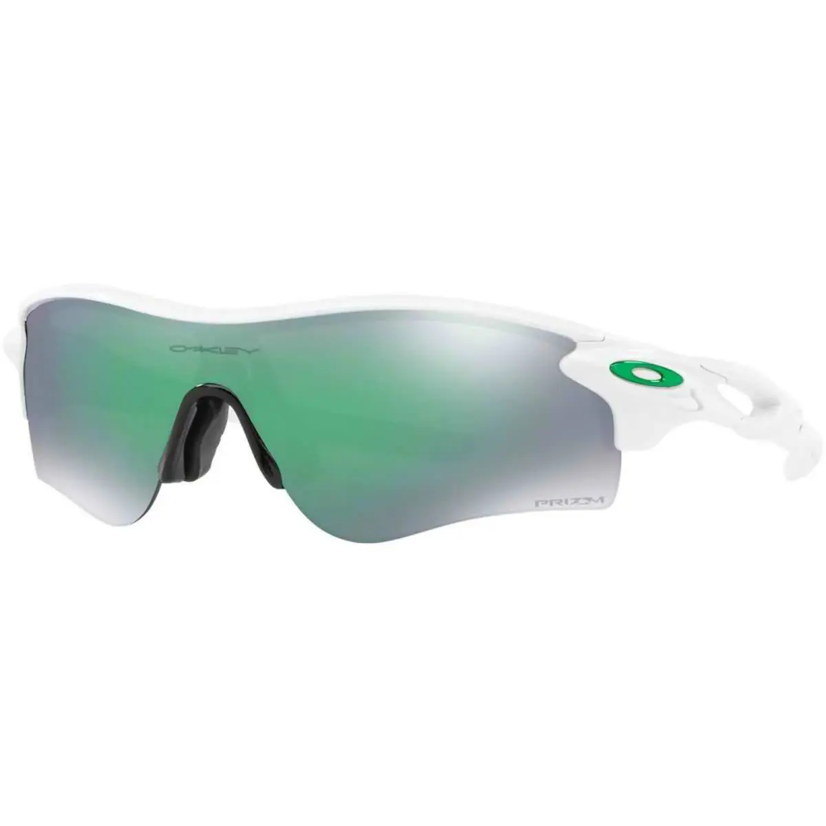 Oakley Men`s Radarlock Path Polished White/prizm Jade One Size Sunglasses - Frame: White, Lens: Green