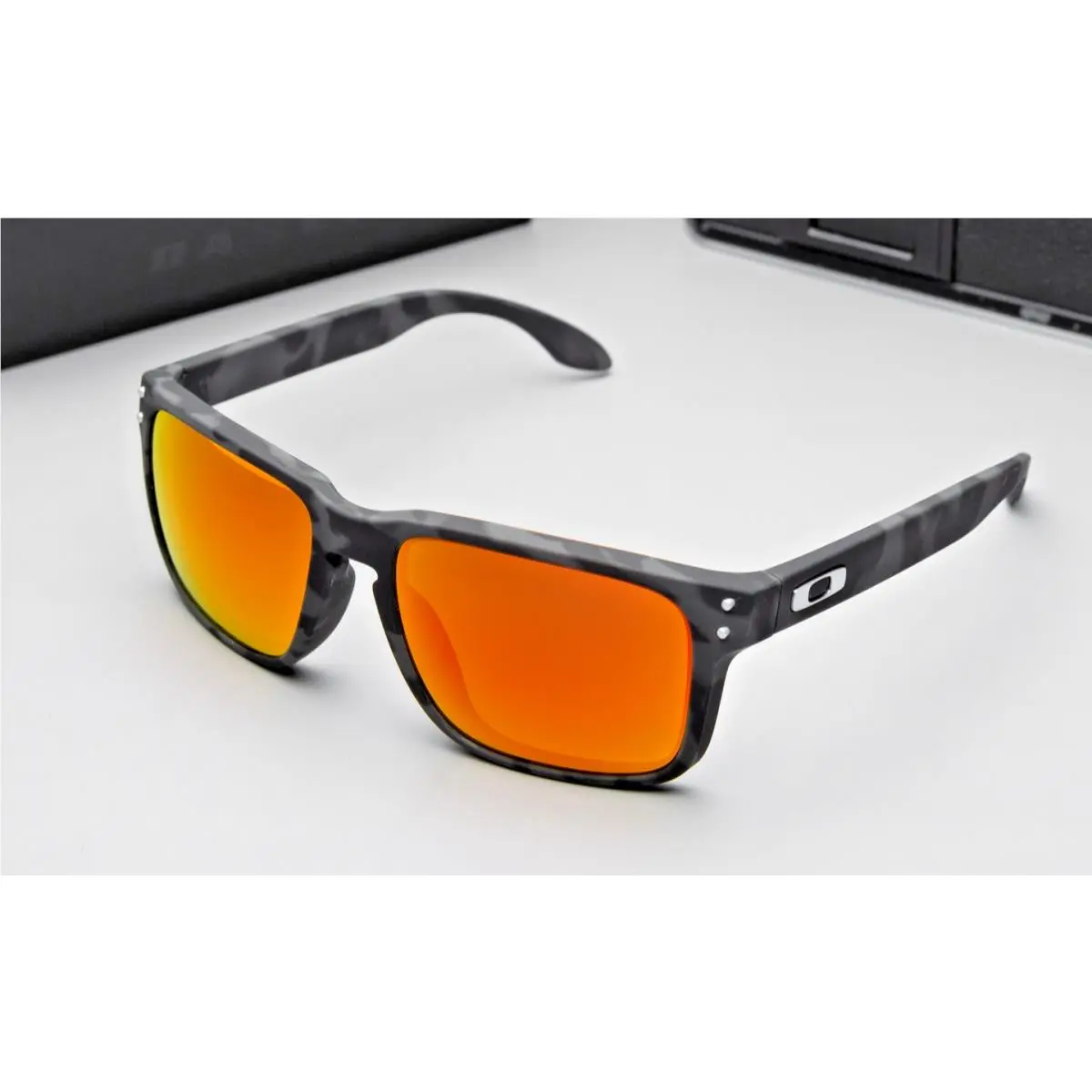 Sunglasses Holbrook AF Holbrook Mat Blk Camo Prizm Ruby Polar OO9244-56 by Oakley