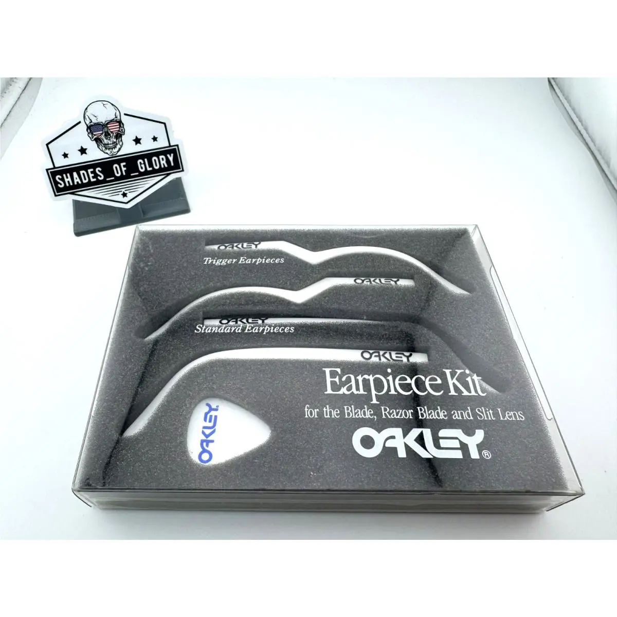 Razor Blade Replacement Earpiece Kit Temple Arm Leg Stem Sunglasses White by Oakley