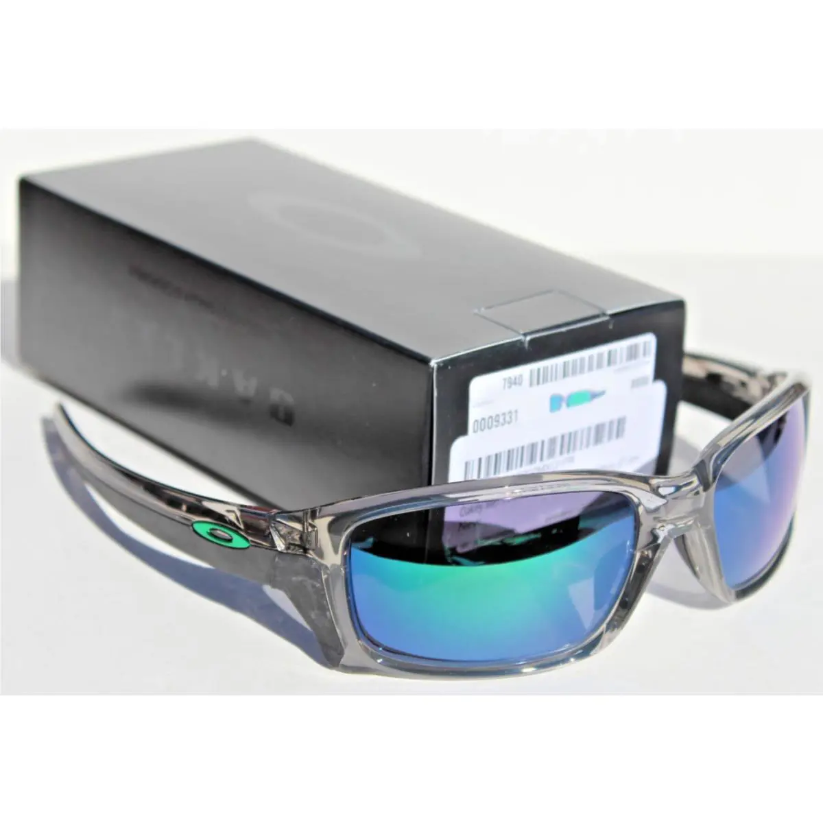 Straightlink Sunglasses Grey Ink/jade Iridium OO9331-03 by Oakley