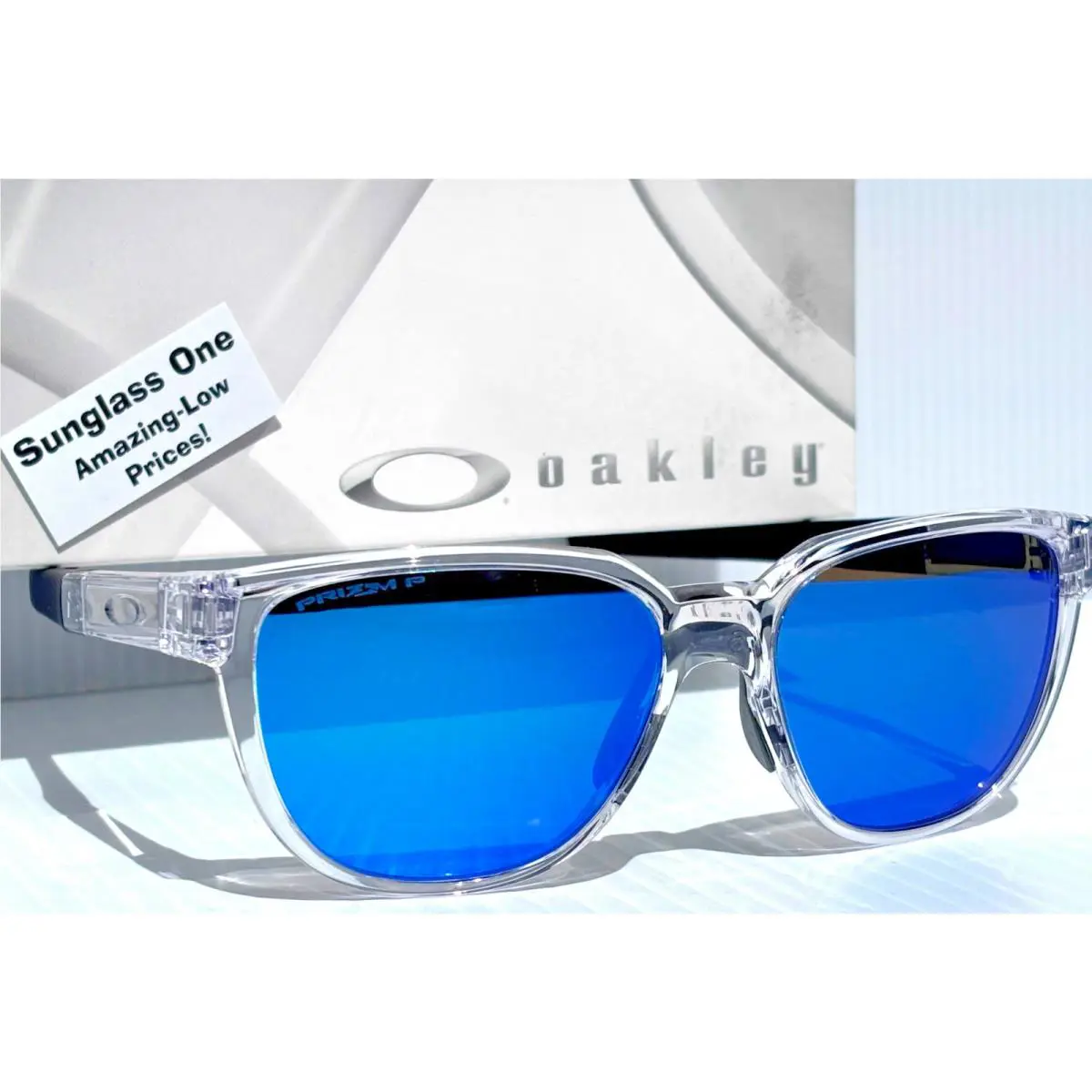 Actuator Polished Clear Polarized Prizm Sapphire Lens Sunglass 9250-14 by Oakley