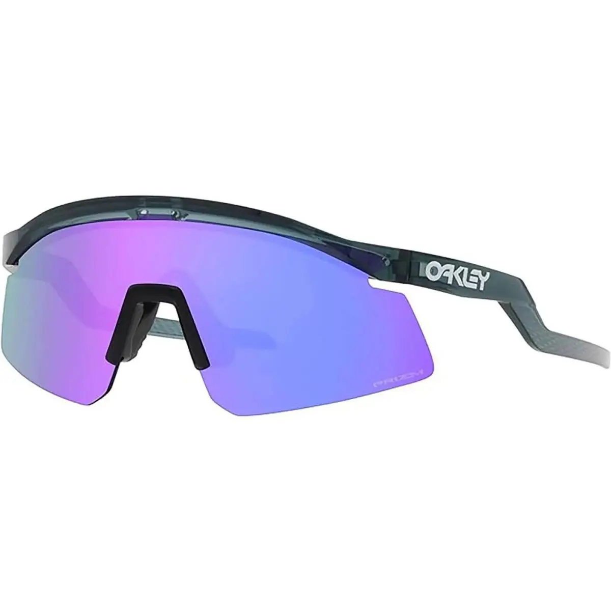 Oakley Men`s Hydra Crystal Black/prizm Violet One Size Sunglasses - Frame: Crystal Black, Lens: Prizm Violet