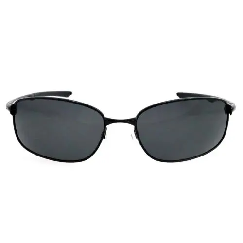 Taper OO4074-01 61mm Black Metal Wrap Polarized Sunglasses by Oakley