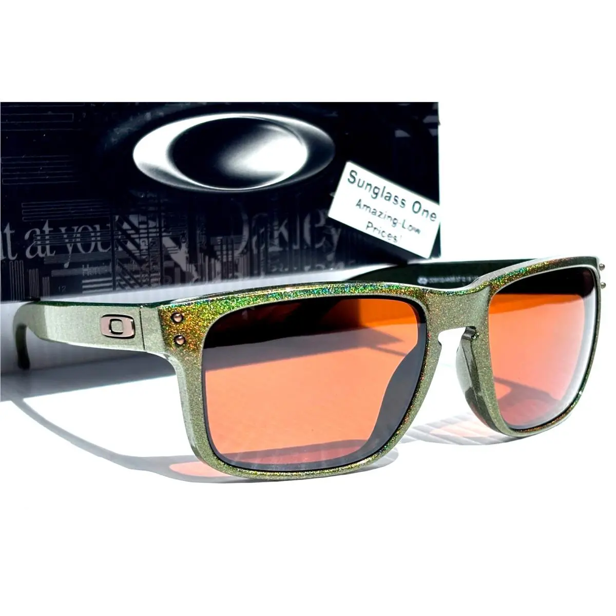 Oakley Holbrook Fern Spacedust Polarized Prizm Tungsten Lens Sunglass 9102-AN