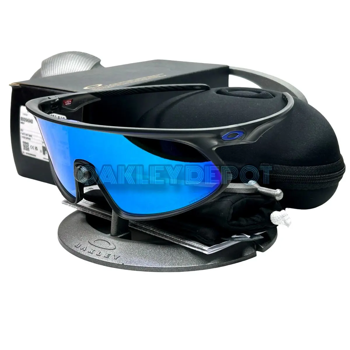 Rslv 009484D Matte Grey Smoke/prizm Sapphire Sunglasses by Oakley