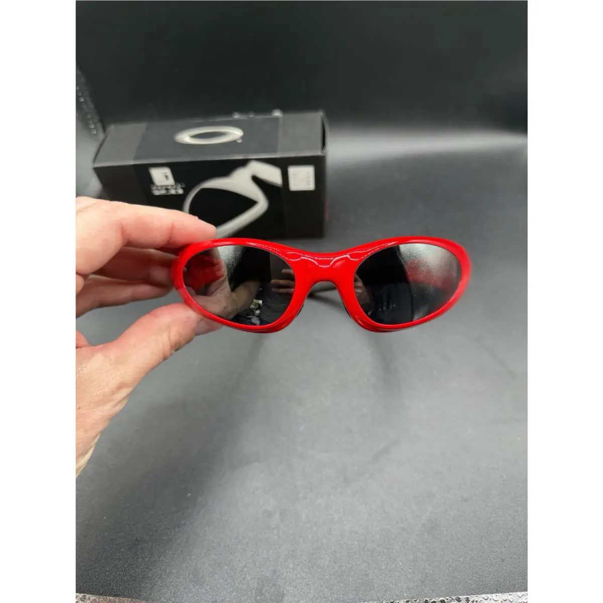 Oakley Eye Jacket 2.0 Cannon Red W/black Iridium Lenses 04-350
