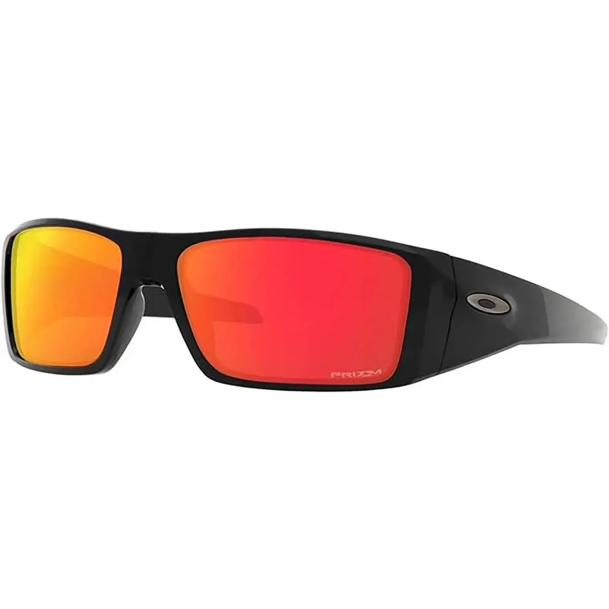 Oakley Men`s Heliostat Polished Black/prizm Ruby One Size Sunglasses - Frame: Polished Black, Lens: Prizm Ruby