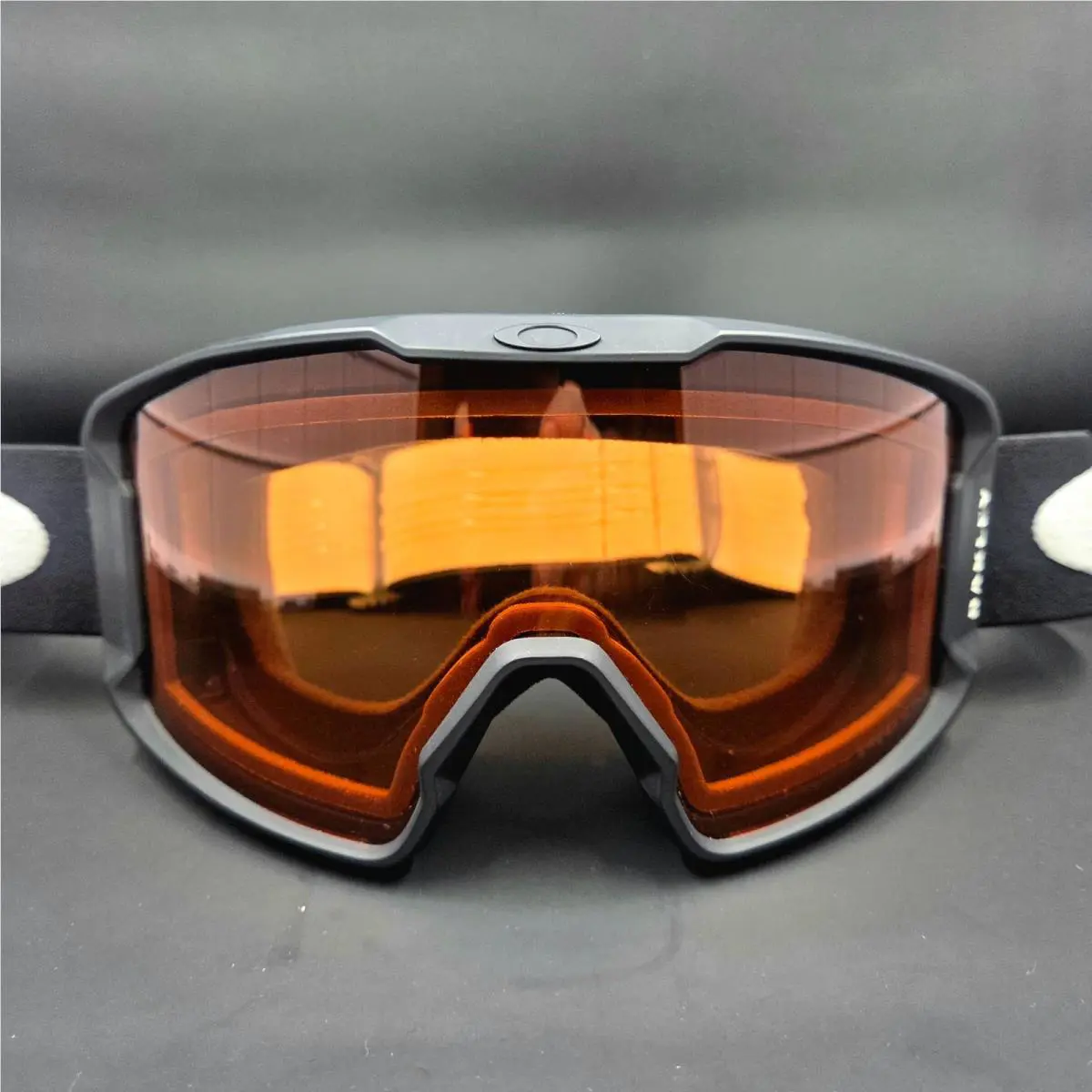 Oakley Lxm Matte Black Snow Goggles Prizm Persimmon Lens w/ Tag