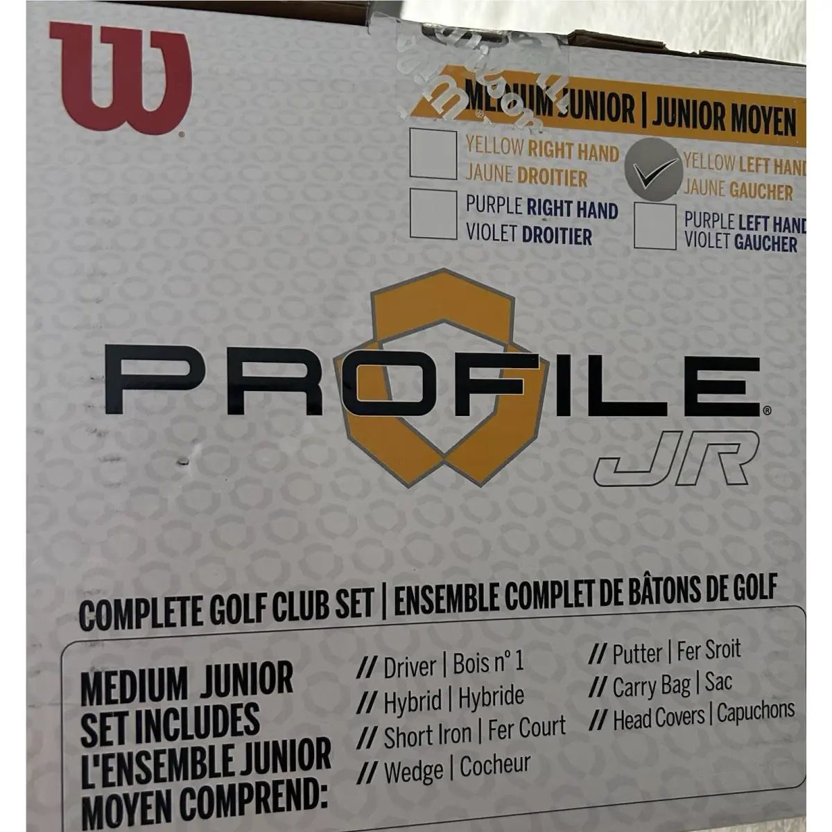 Wilson  - Profile JGI Junior Medium Yellow - WGGC6922L - Yellow (UPC: 0887768777463) 2