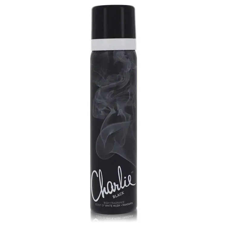 Charlie Black by Revlon Body Fragrance Spray 2.5 oz / e 75 ml