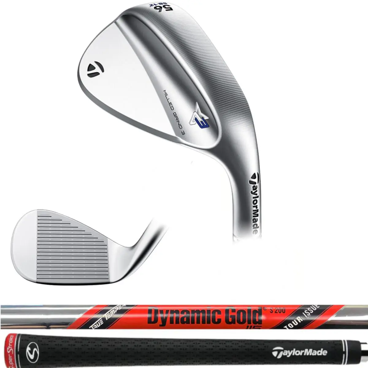 Taylormade Raw Milled Grind 3 56 14 High Bounce Wedge Dynamic Gold S200