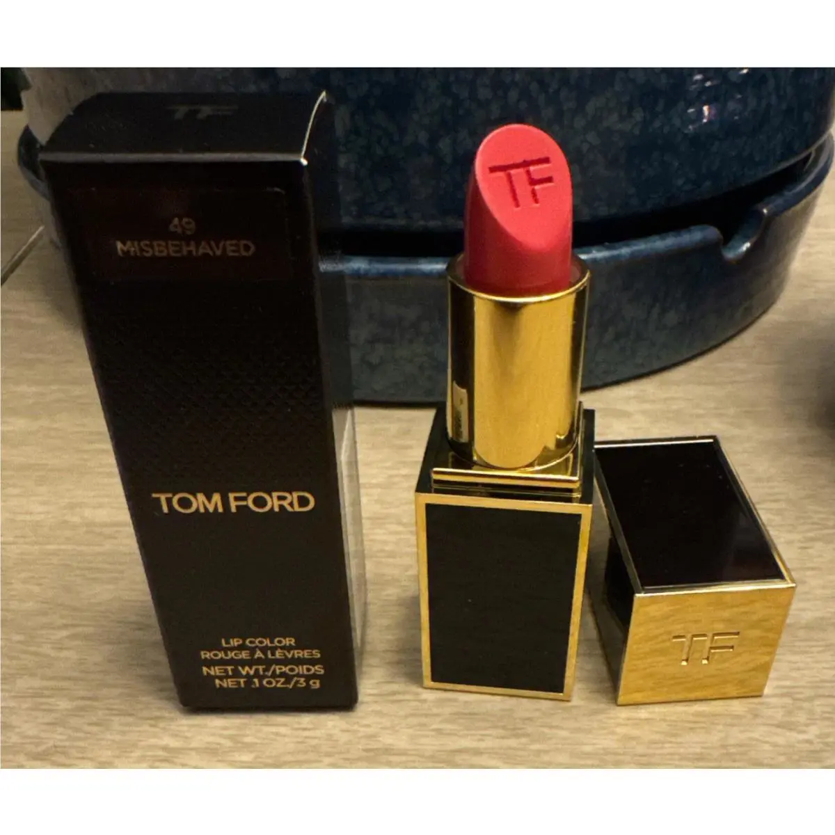 Tom Ford 49 Misbehaved Lip Color Lipstick Full Size 0.1oz/3g