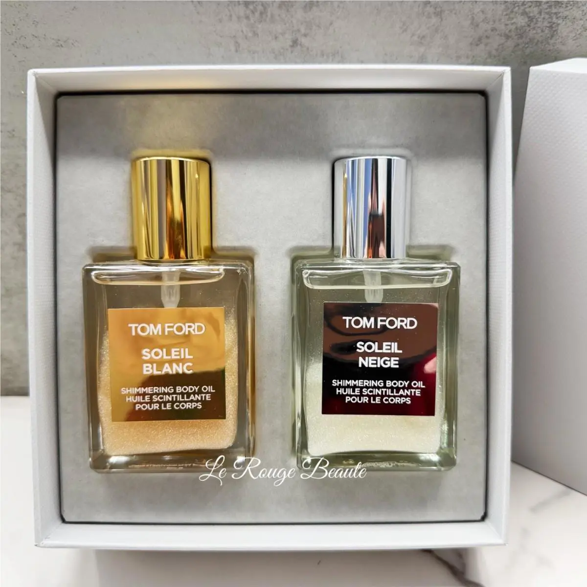 Tom Ford Shimmering Body Oil Duo Gift Set - Soleil Blanc Soleil Neige 1.4oz 2