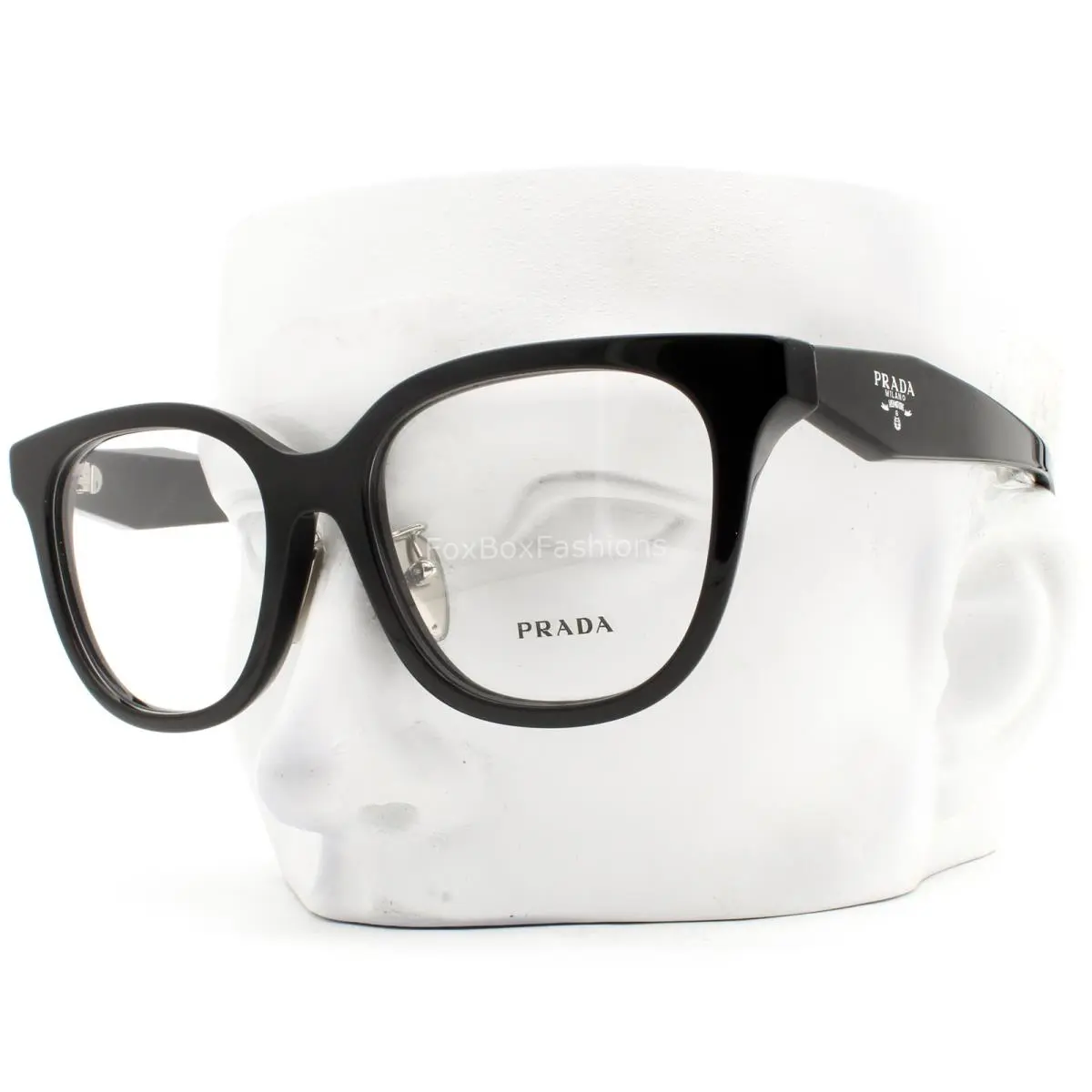 Prada Eyeglasses VPRC11F 16K-1O1 Glasses Shiny Black 53mm W/case Alternative Fit