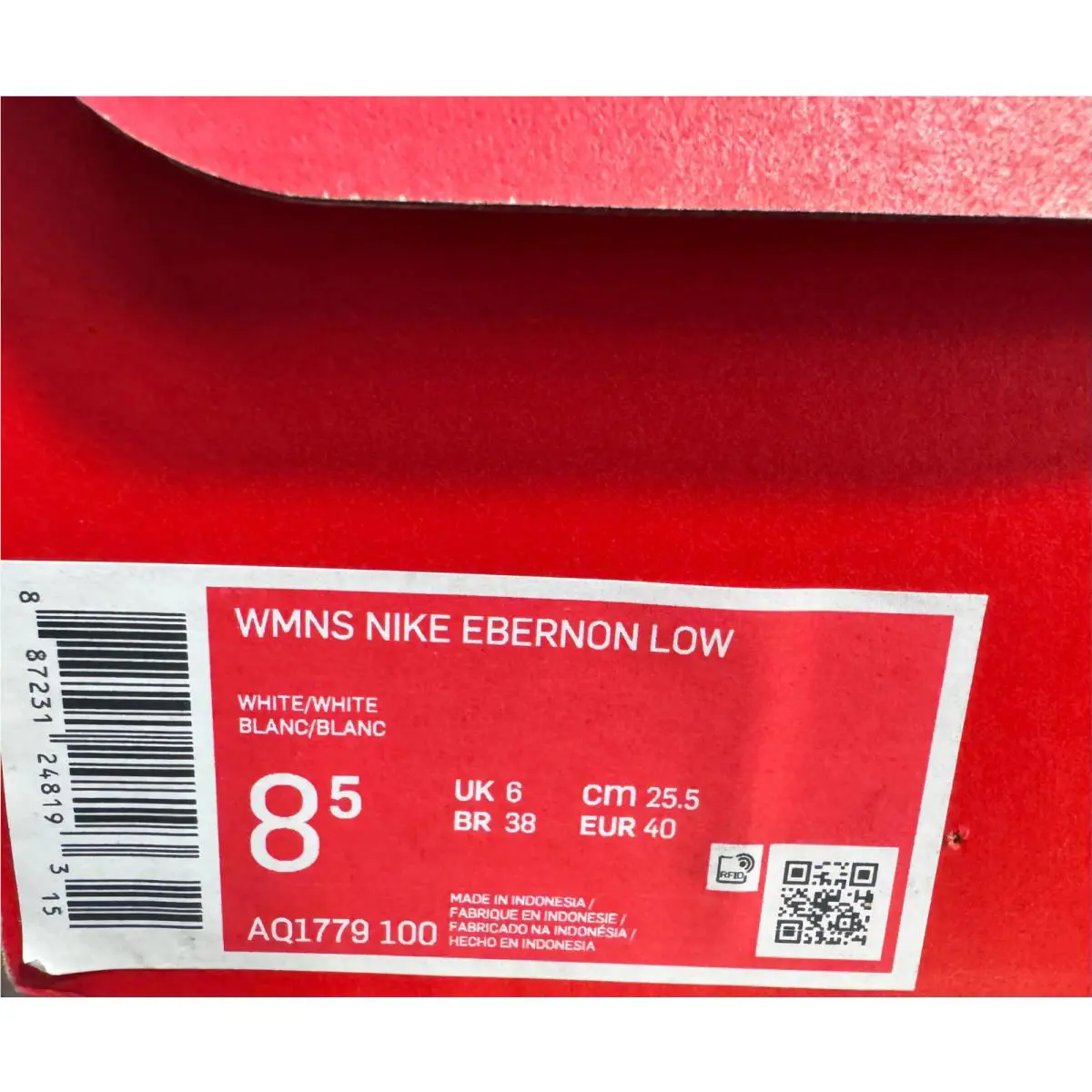Nike shoes - Nike Ebernon Low White – AQ1779-100 5