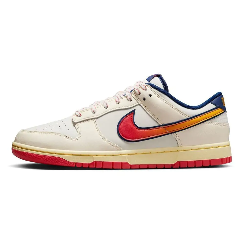 Nike Mens` Dunk Low Retro SE Sneakers - Pale Ivory/sail/uni Gold/light Crimson - Pale Ivory/Sail/University Gold/Light Crimson