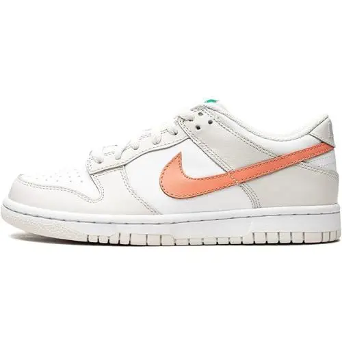 Big Kid`s Nike Dunk Low White/crimson Bliss CW1590 101 - White/Crimson Bliss