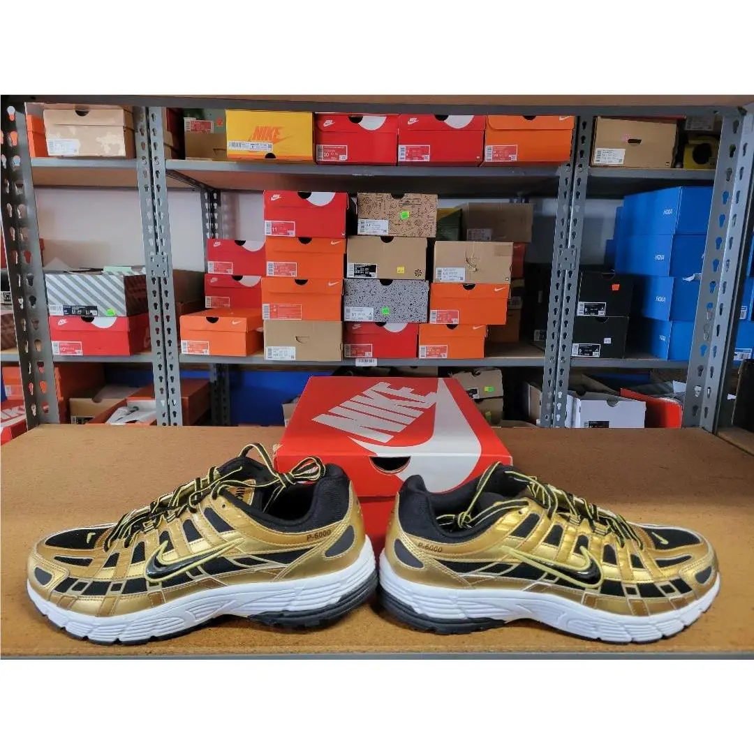 Nike shoes - Nike P-6000 - HQ3030-700 - Metallic Gold Black 0