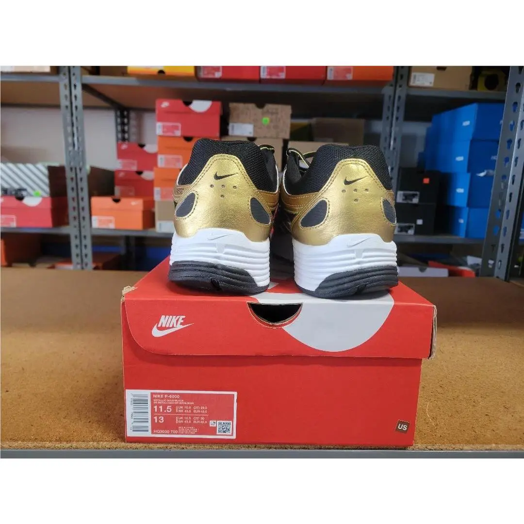 Nike shoes - Nike P-6000 - HQ3030-700 - Metallic Gold Black 3