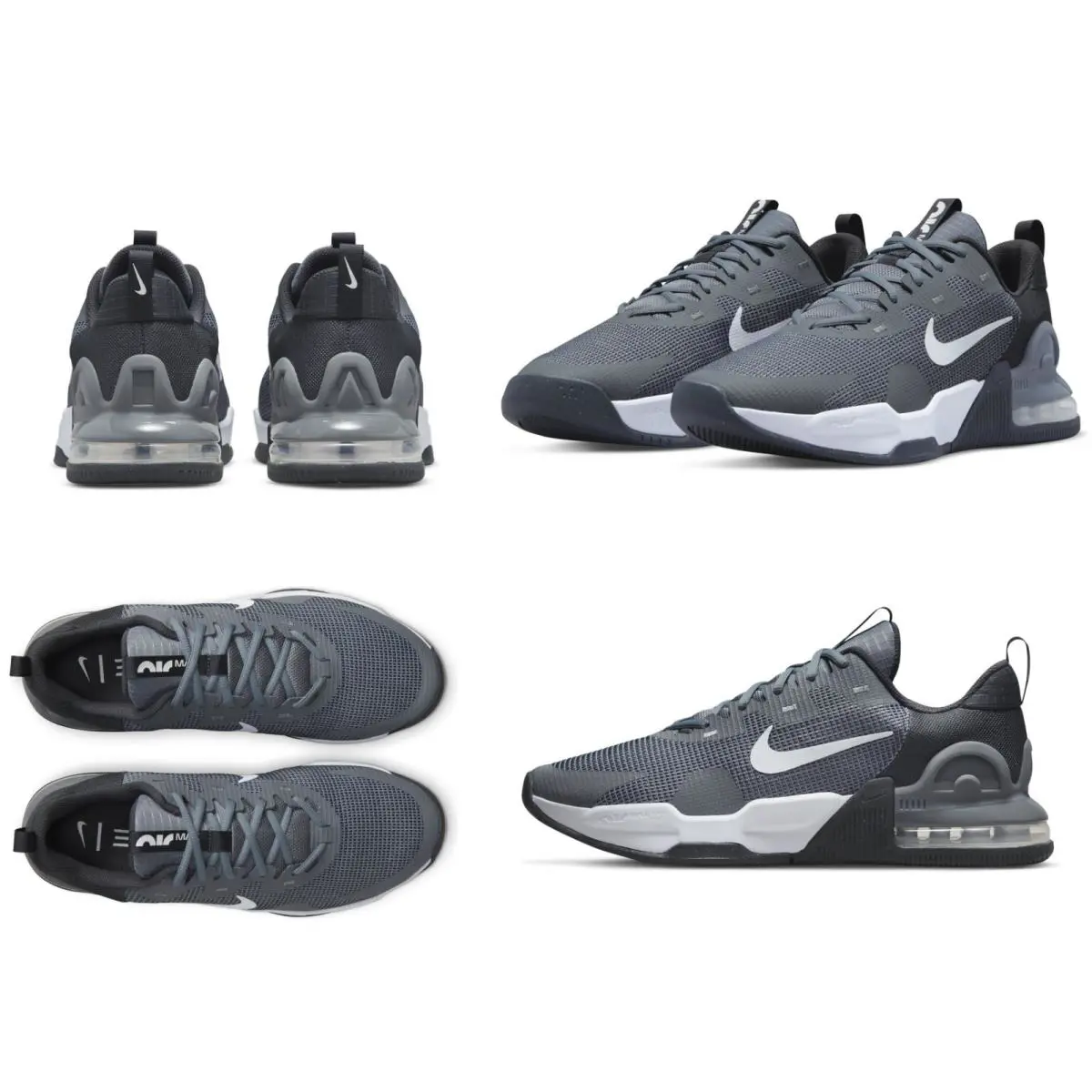 Nike shoes - Nike Air Max Alpha Trainer 5 - DM0829 003 - Smoke Grey, White, Dark Grey 8