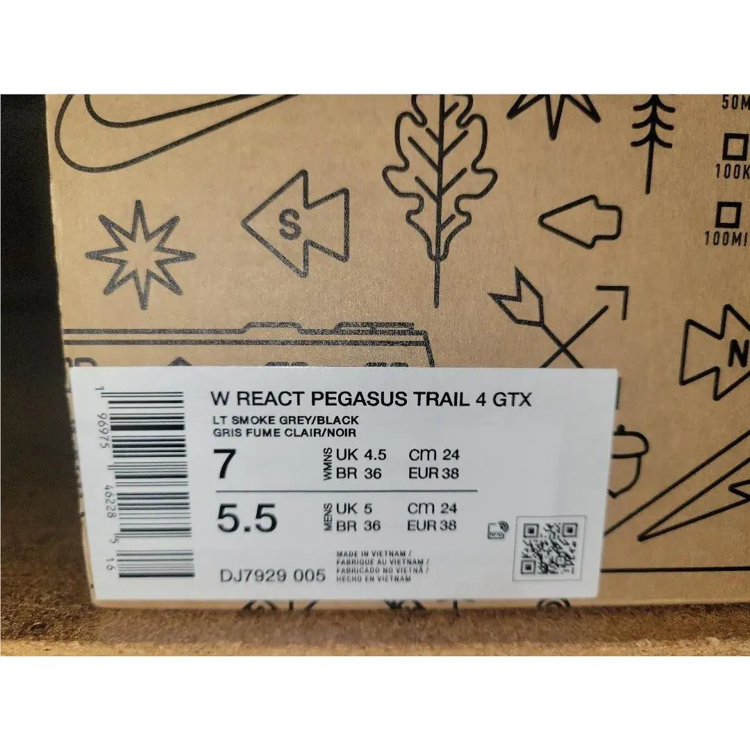 Nike shoes - Nike React Pegasus Trail 4 GTX - DJ7929-001 - Black Vivid Sulfur, Women`s: Black Vivid Sulfur 4