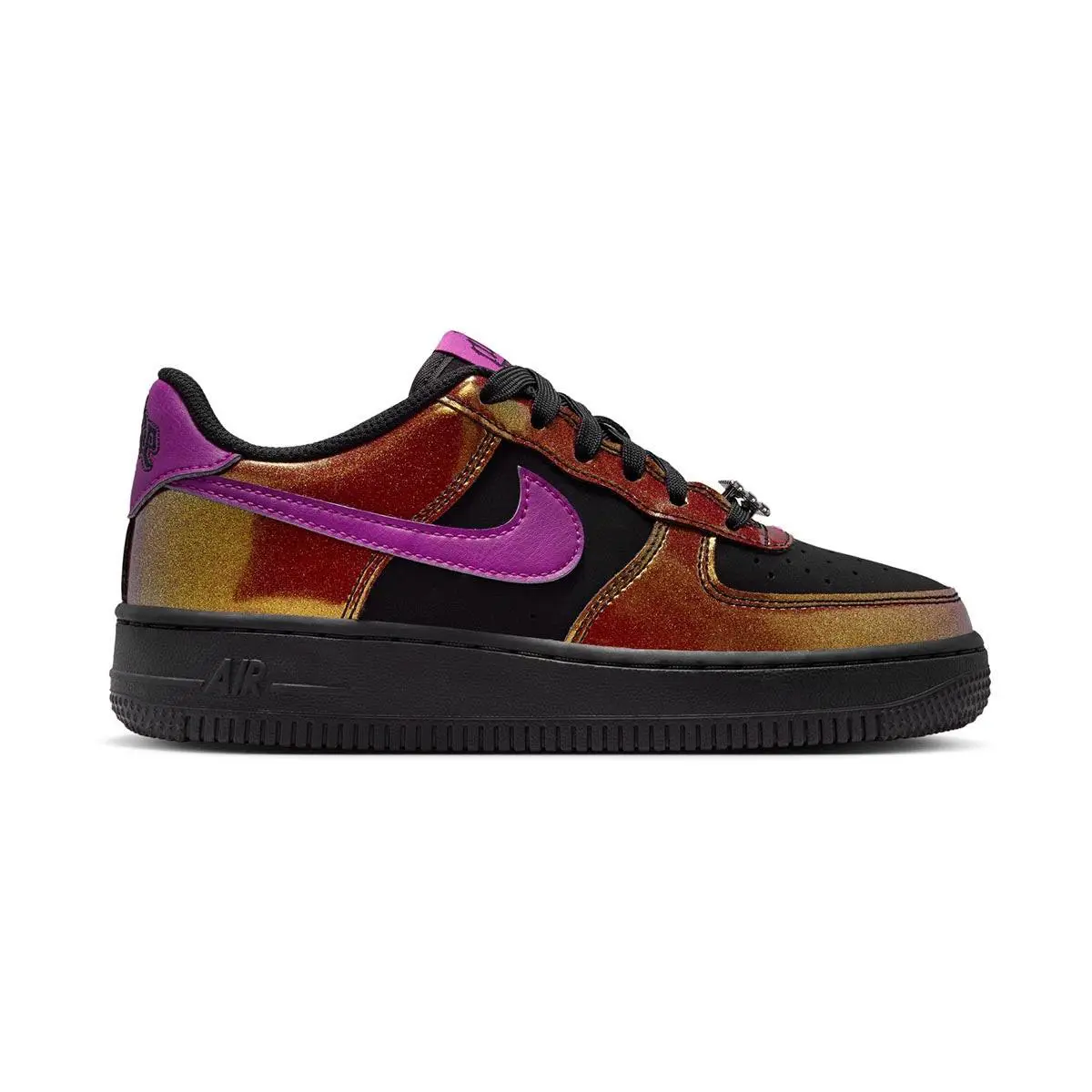 Grade School Nike Air Force 1 LV8_Black/Bold Berry IQ2736-001 - BLACK/BOLD BERRY