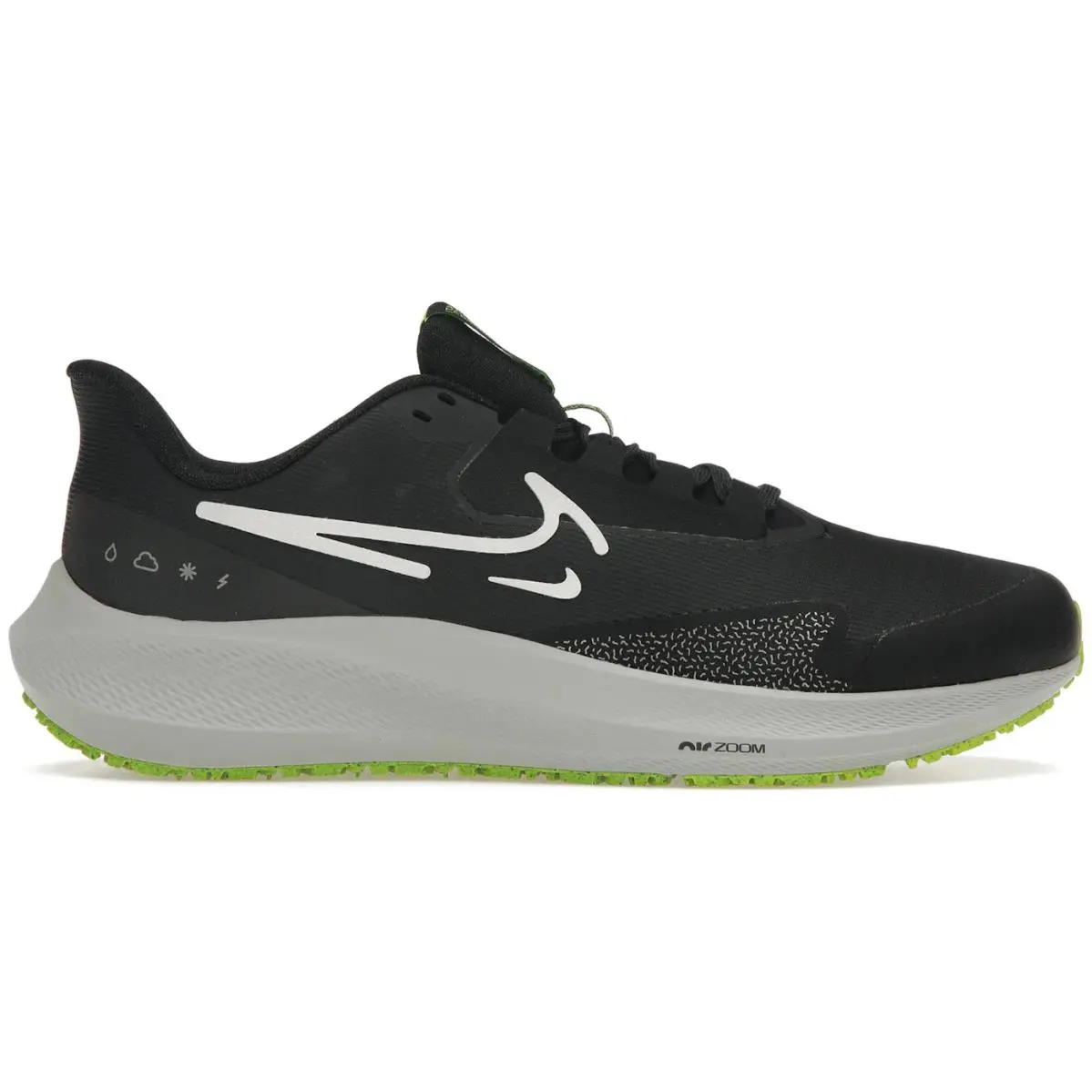 Nike Air Zoom Pegasus 39 Shield Black Dark Smoke Grey Volt - Multicolor