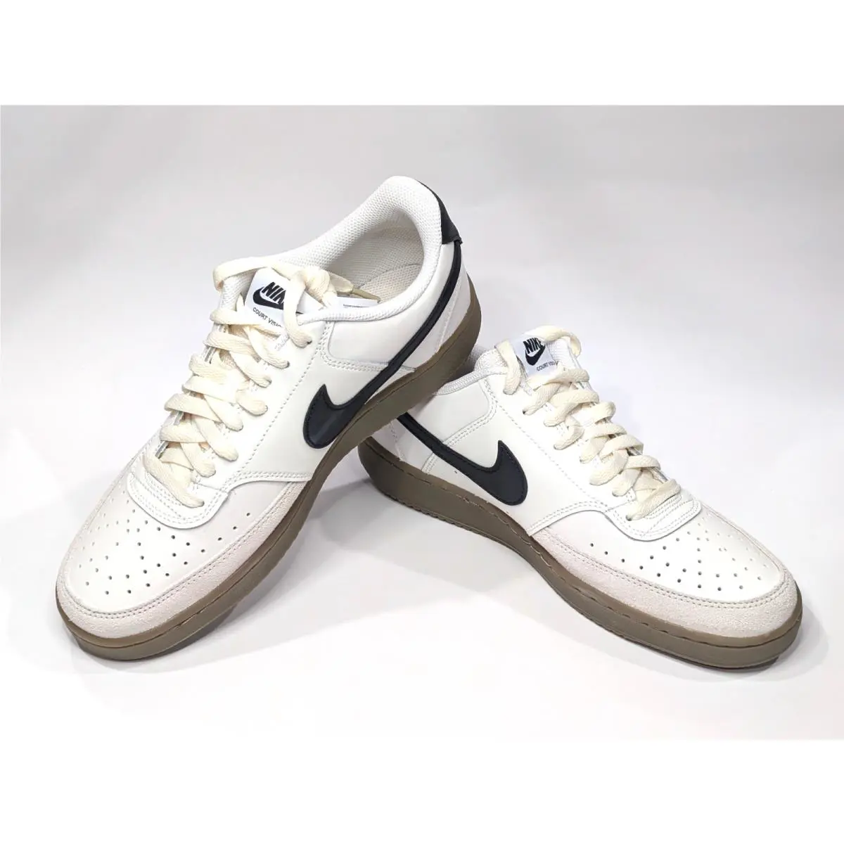 Nike shoes - Nike Court Vision Low - Court Vision Low - FQ8075-133 - Sail/Black/Brown 10