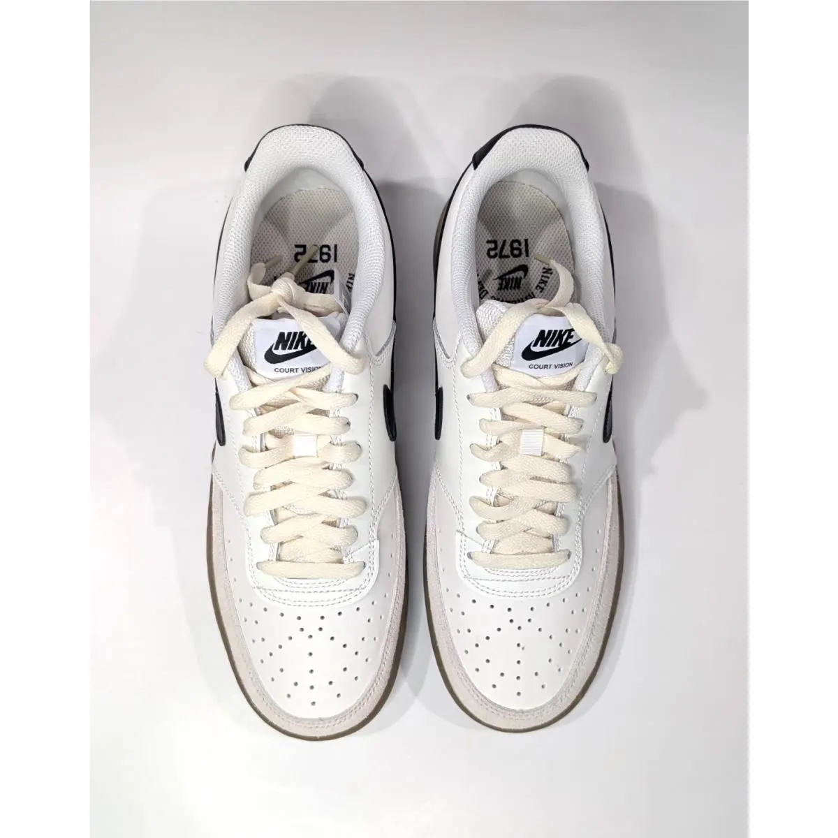 Nike shoes - Nike Court Vision Low - Court Vision Low - FQ8075-133 - Sail/Black/Brown 11