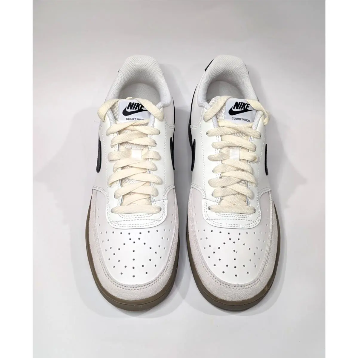 Nike shoes - Nike Court Vision Low - Court Vision Low - FQ8075-133 - Sail/Black/Brown 12