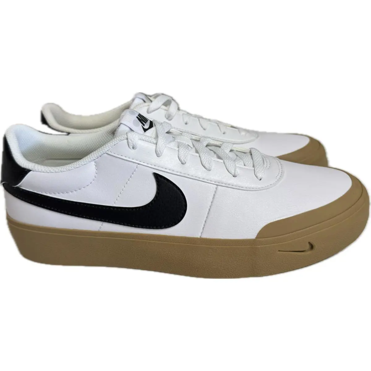 Nike shoes - Nike Court shot - Court shot - FQ8146 112 - White/Black-Gum Light Brown 3