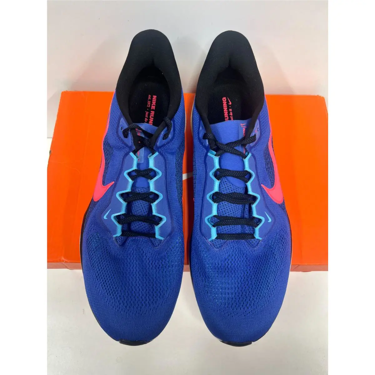 Nike shoes - Nike Air Zoom Pegasus 41 - White/Black-Hyper Turq-Concord (118) 43