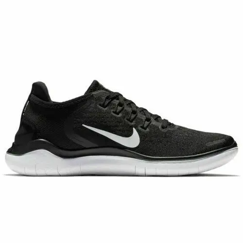 Nike Womens Free RN 2018 Running Shoes 942837 001 - BLACK/WHITE