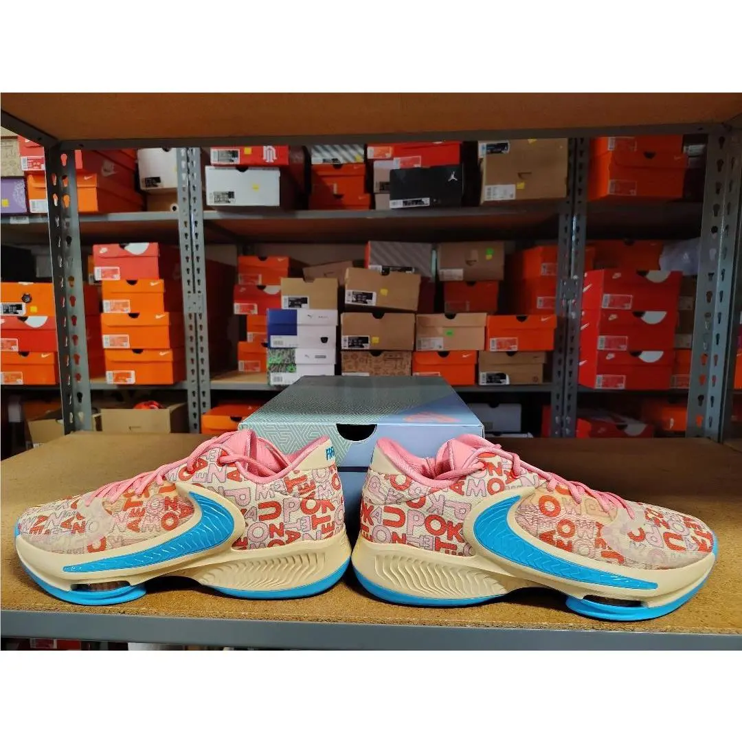 Nike shoes - Nike Zoom Freak 4 - Zoom Freak - FB9503 200 - Pale Vanilla Blue Lightning 0