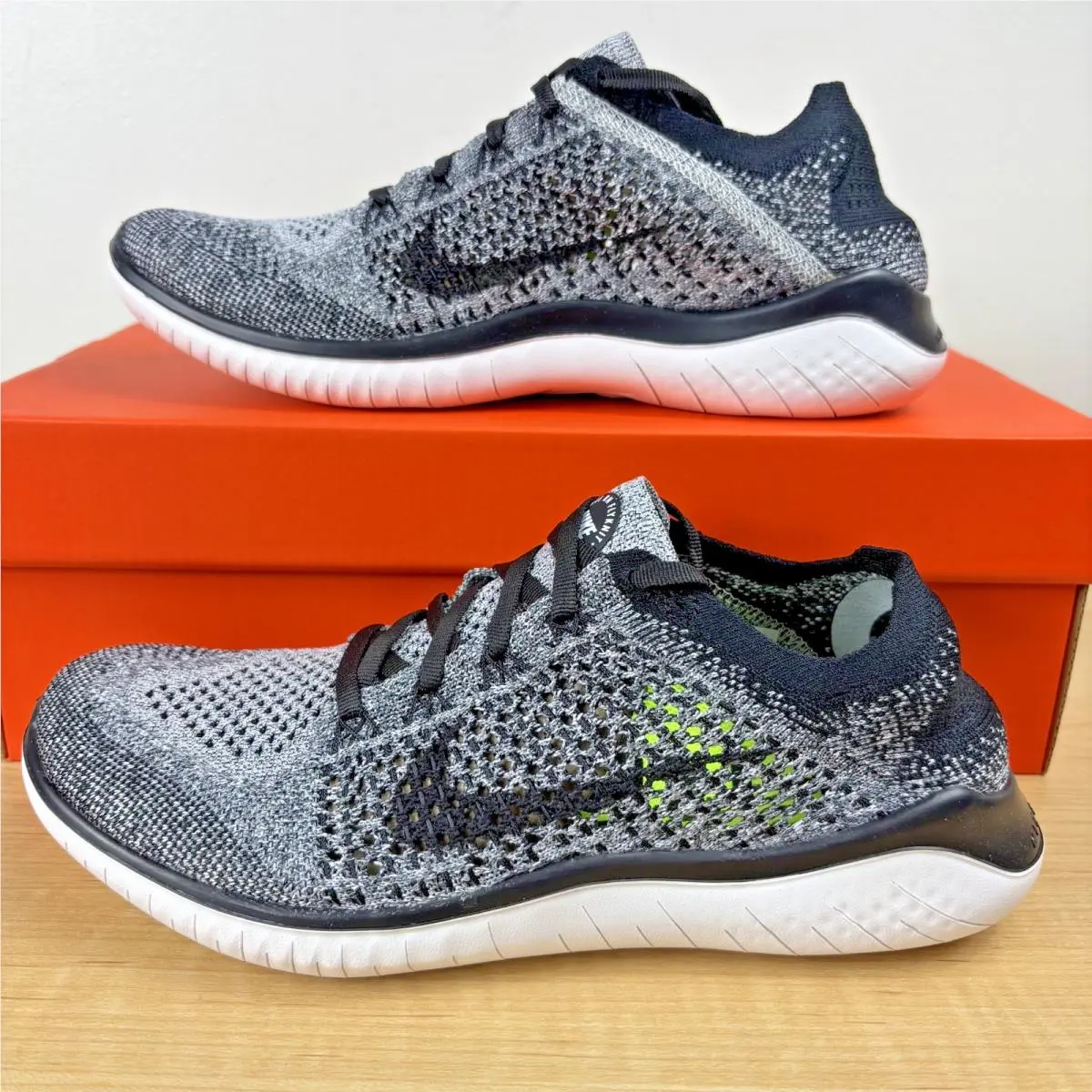 Nike shoes - Nike Free RN Flyknit 2018 - 942839-101 - White/Black 8