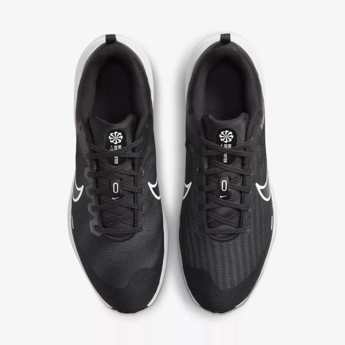 Nike shoes - Nike Downshifter 12 - Downshifter - DD9293 001 - BLACK/WHITE -DK SMOKE GREY 7