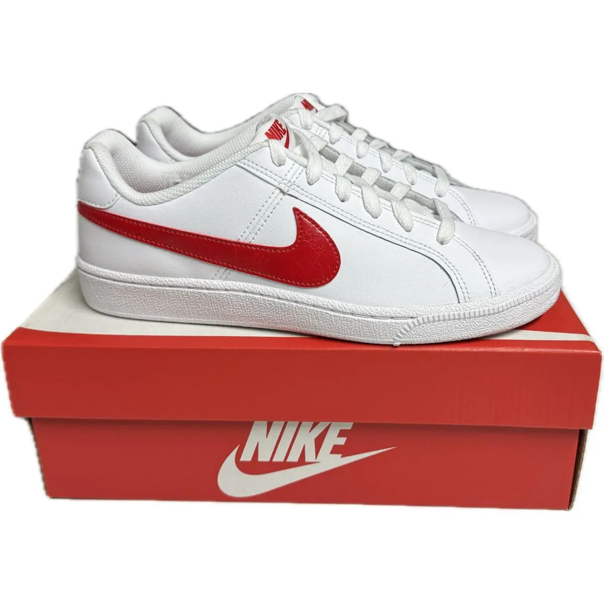 Nike Women`s Court Royale White Red Sneaker 749867-114