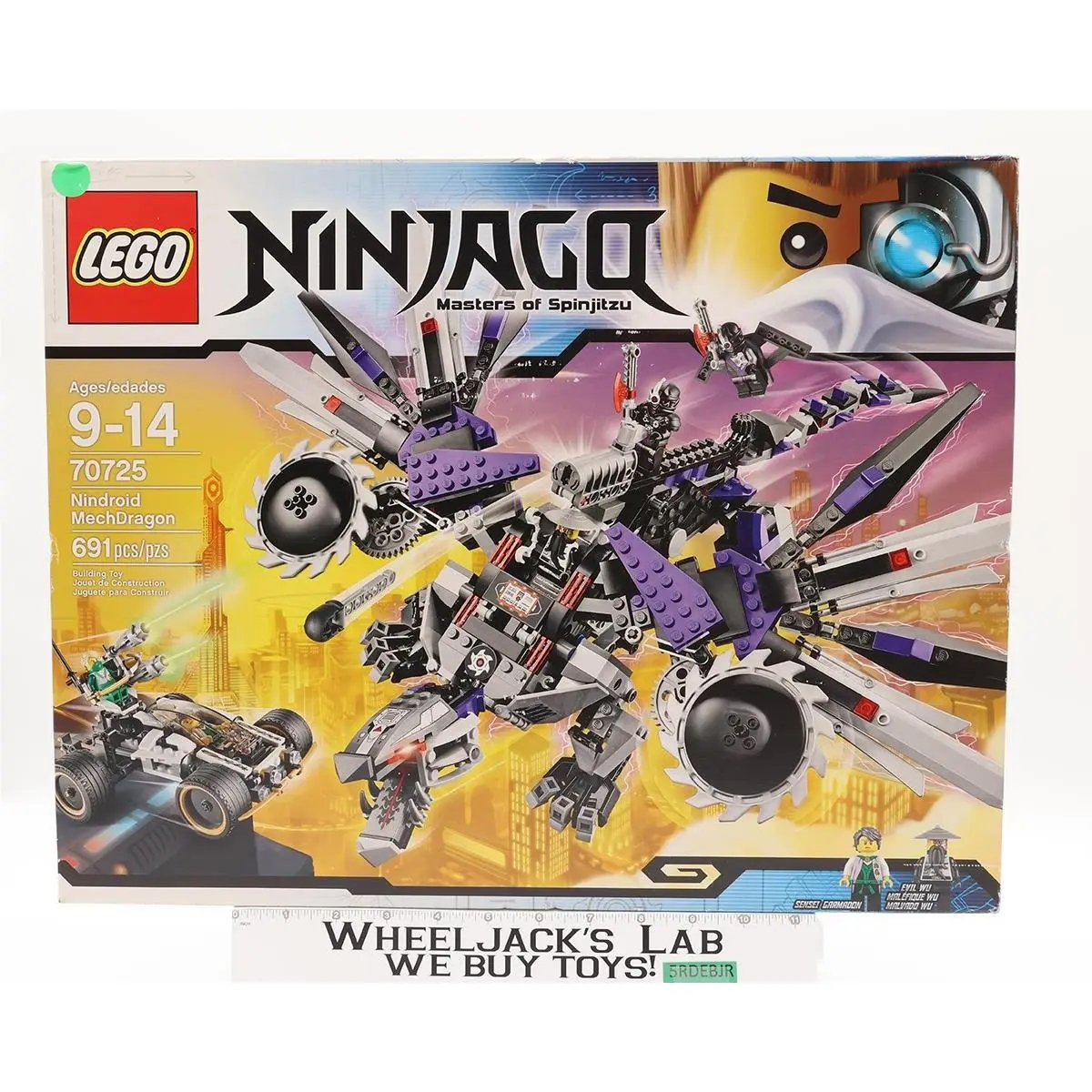 70725 Ninjago Nindroid Mechdragon 691 Pieces 2014 Lego Set