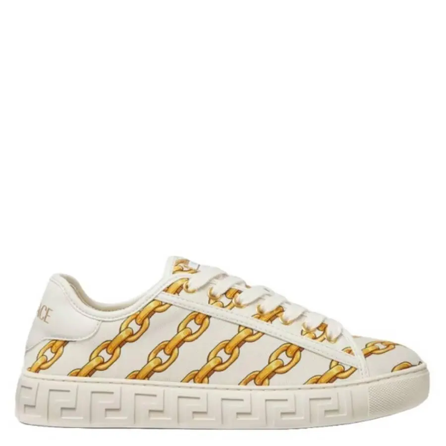 Versace Chain Stripes Greca Sneakers