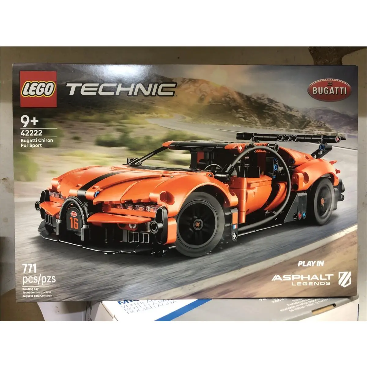 Lego Technic Bugatti Chiron Pur Sport Building Toy - 42222