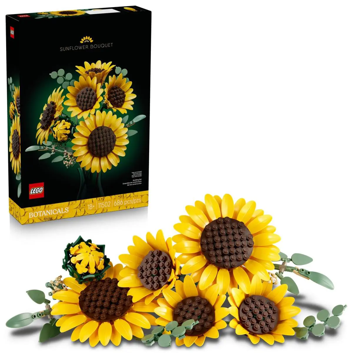 Lego Botanicals Sunflower Bouquet Building Set 11502