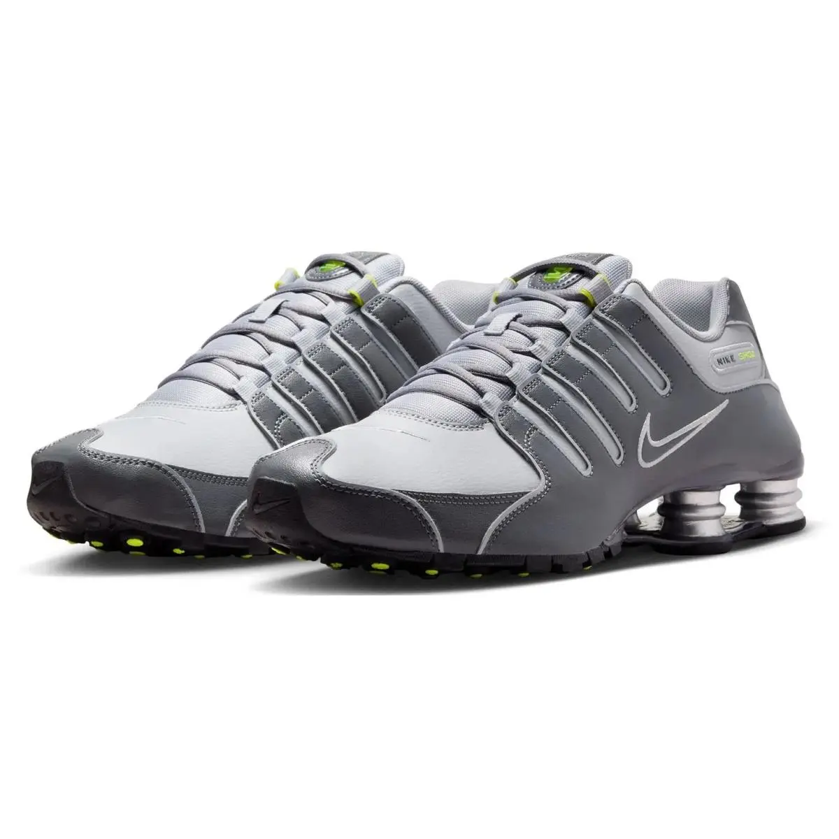 Nike Shox NZ Running Shoes Dark Grey / Wolf Grey / Volt Sz 11.5 378341 009