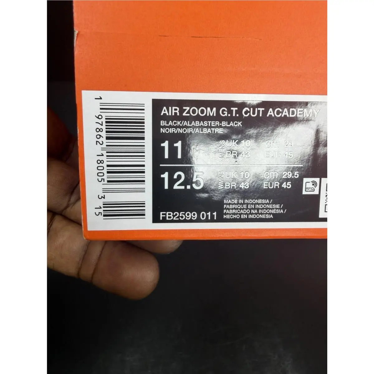Nike shoes - Nike Air Zoom GT Cut Academy - FB2599-011 - Black 9