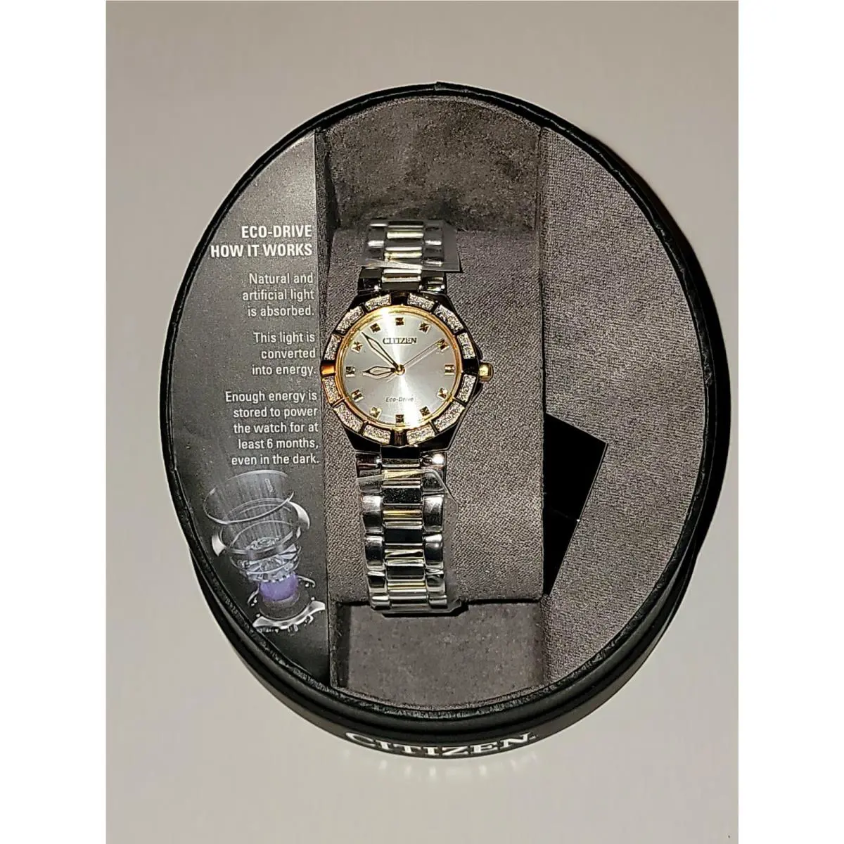 Women’s Citizen Watch EM0834-51A Eco-drive Corso 2-Tone Stainless Diamond Accent