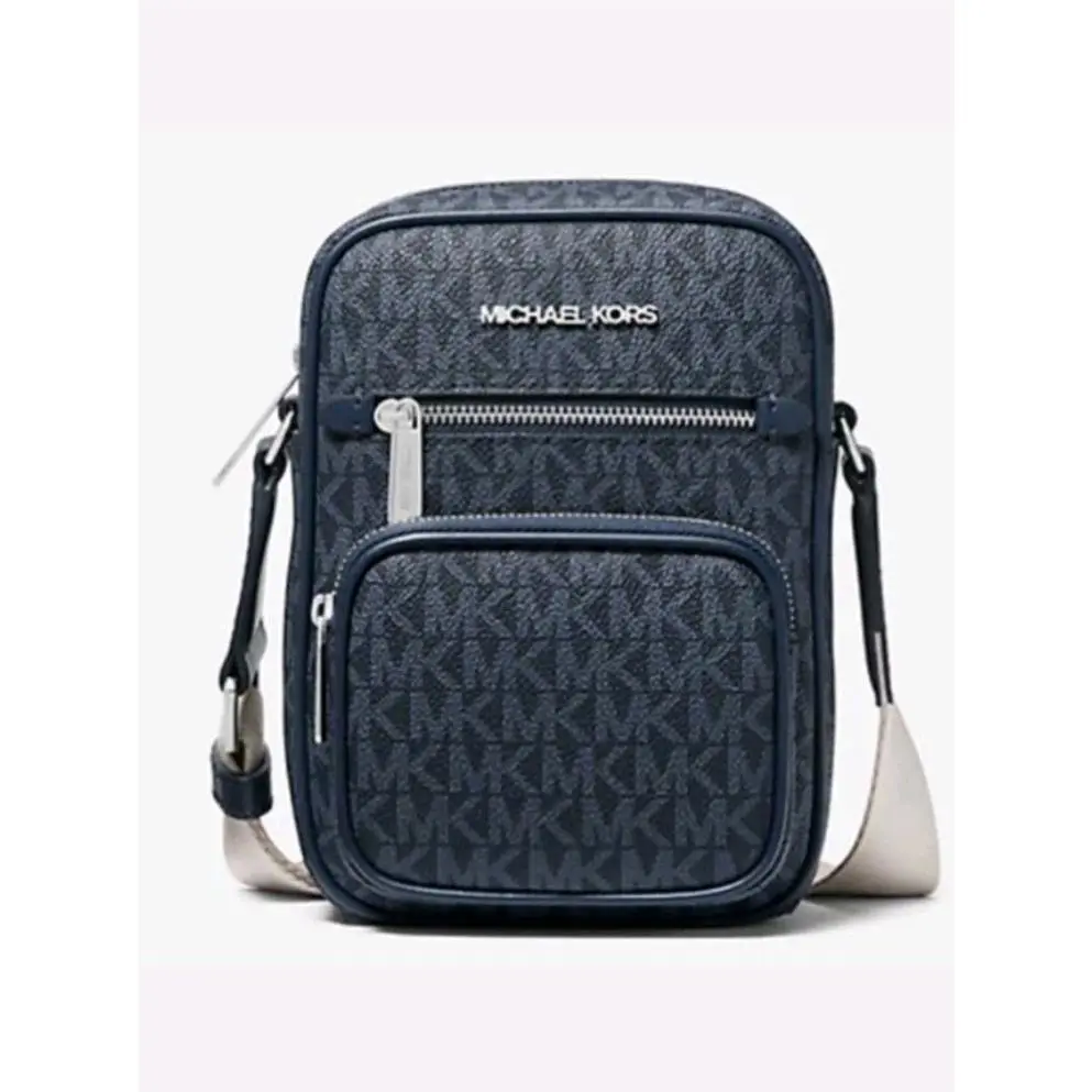 Jet Set Signature Logo Medium Crossbody Bag Admiral Blue by Michael Kors