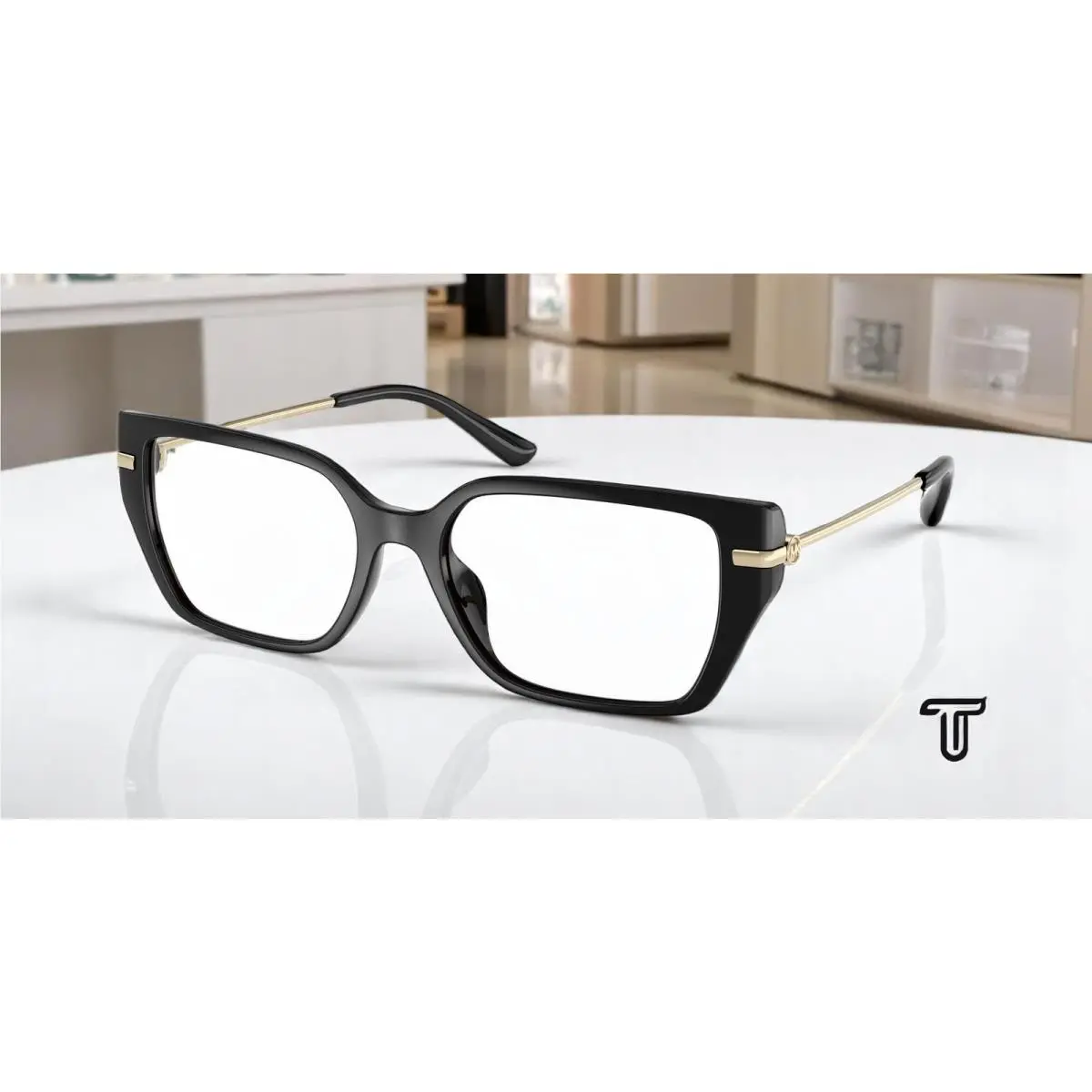 Michael Kors MK4134U 3005 Crete Black Demo Lens 52 mm Women`s Eyeglasses